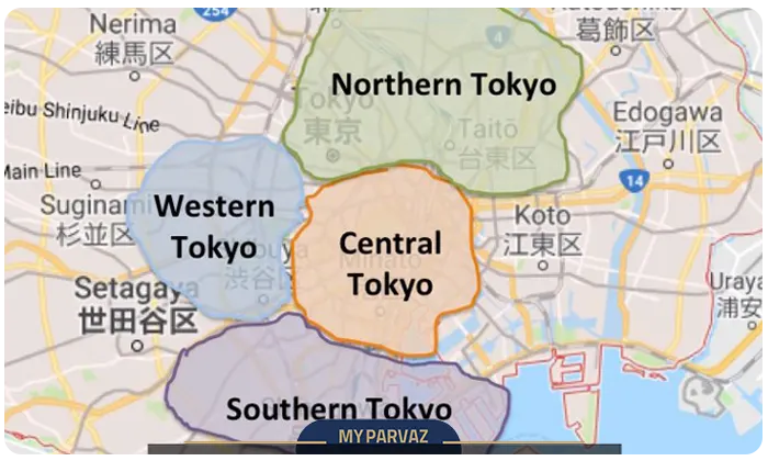 Area of ​​Tokyo